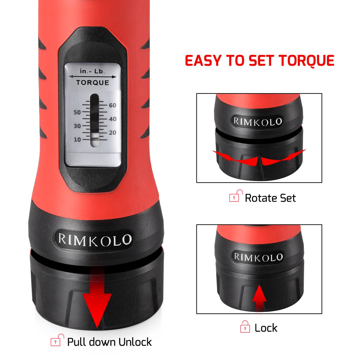 Torque Screwdriver Wrench Set with 29 S2 Alloy Bits & 5 Drive Sockets D799197