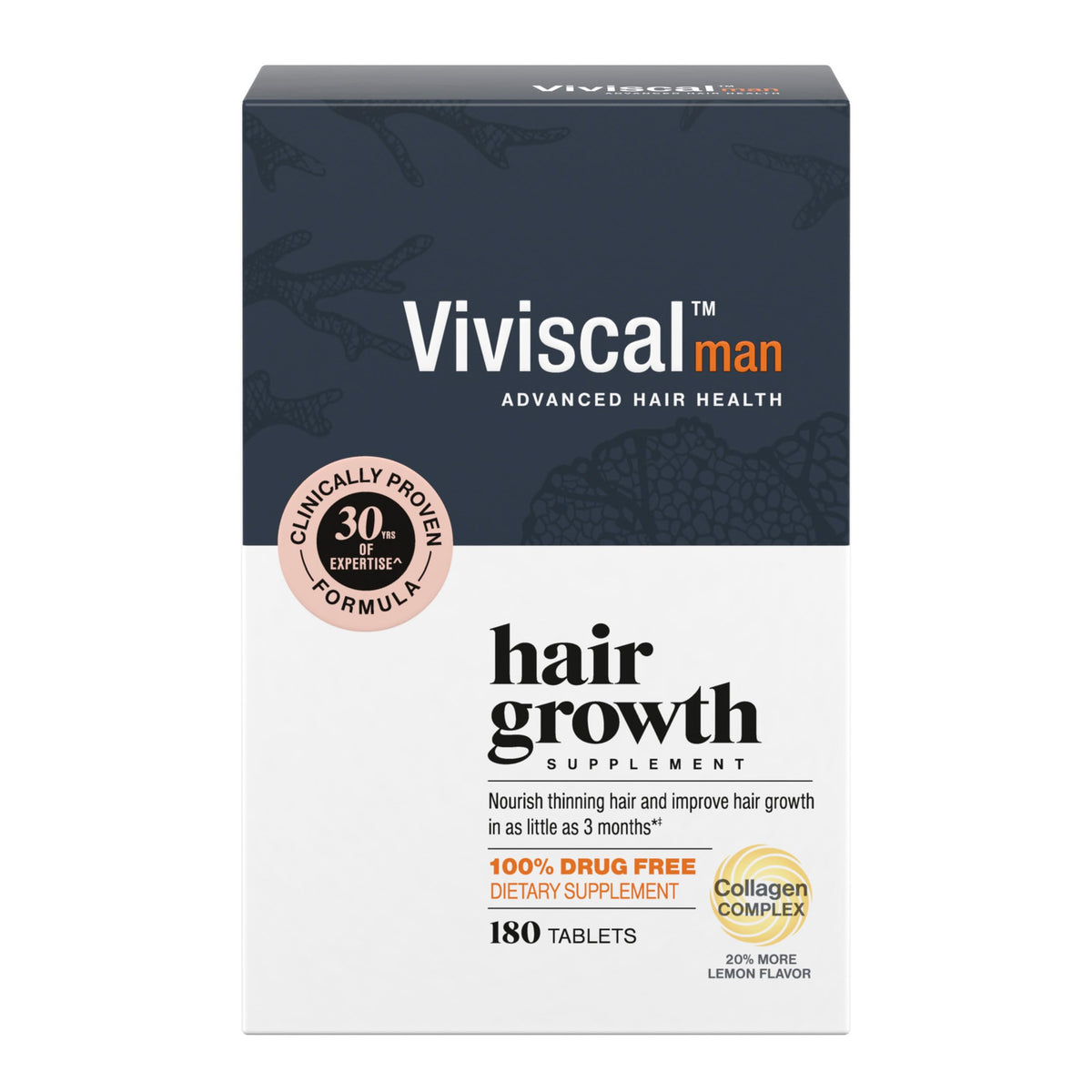 Men's Hair Growth Supplements 180 Tablets S4651
