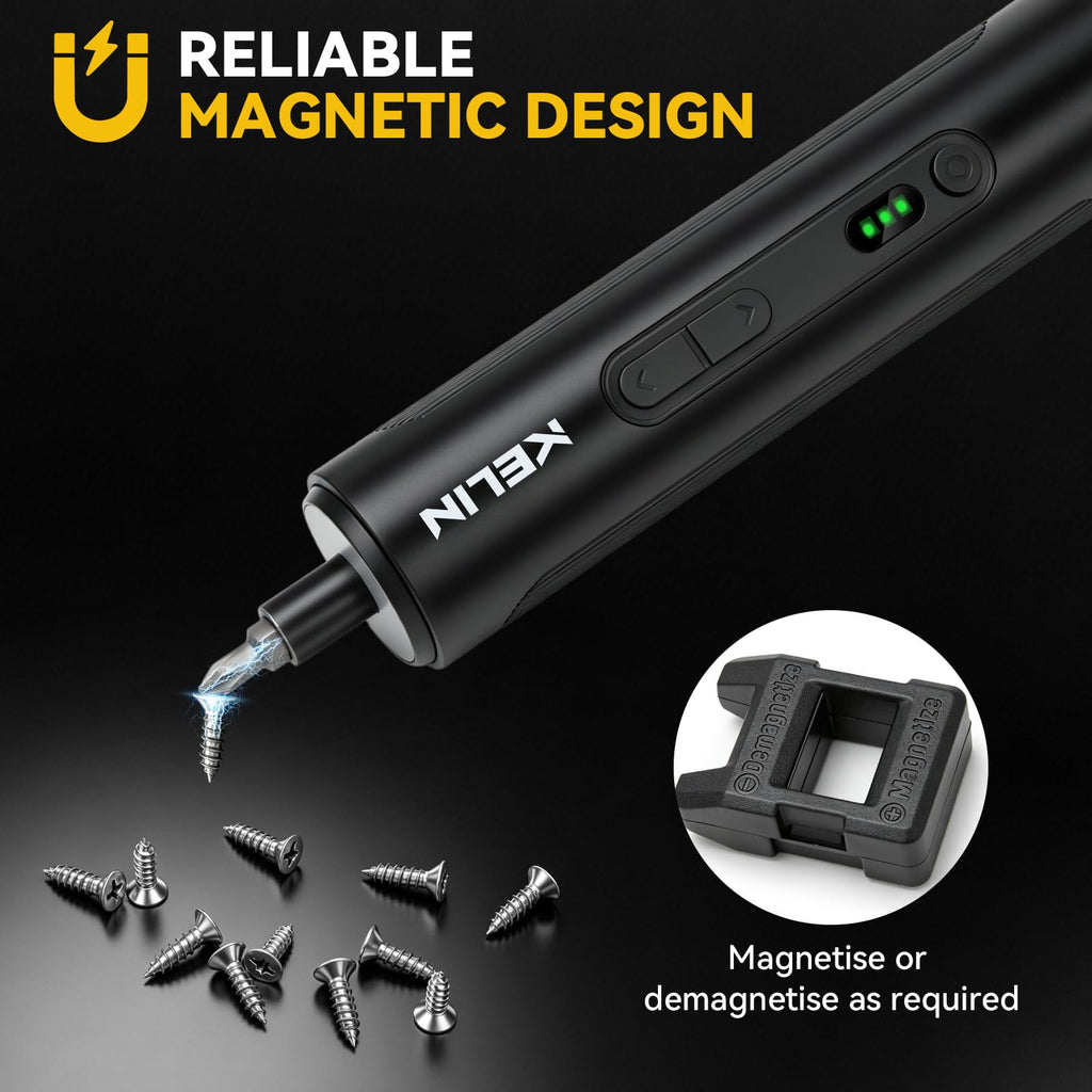 Electric Screwdriver Set 3 Torque Levels S2 Steel Bits Z904