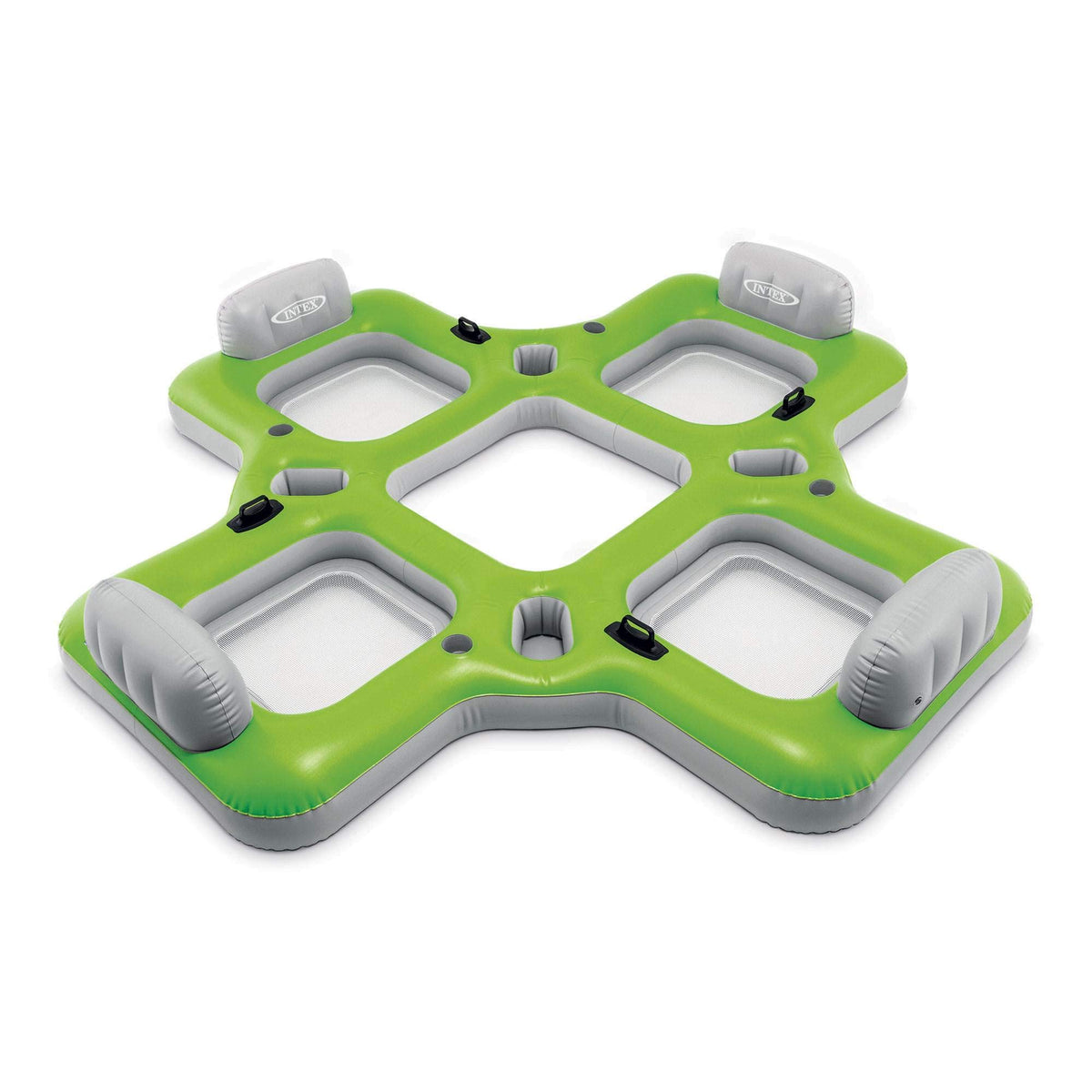 Inflatable 4 Seat PVC Pool Raft Green I2549