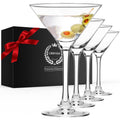 Hand Blown Crystal Martini Glasses Set of 4 S397
