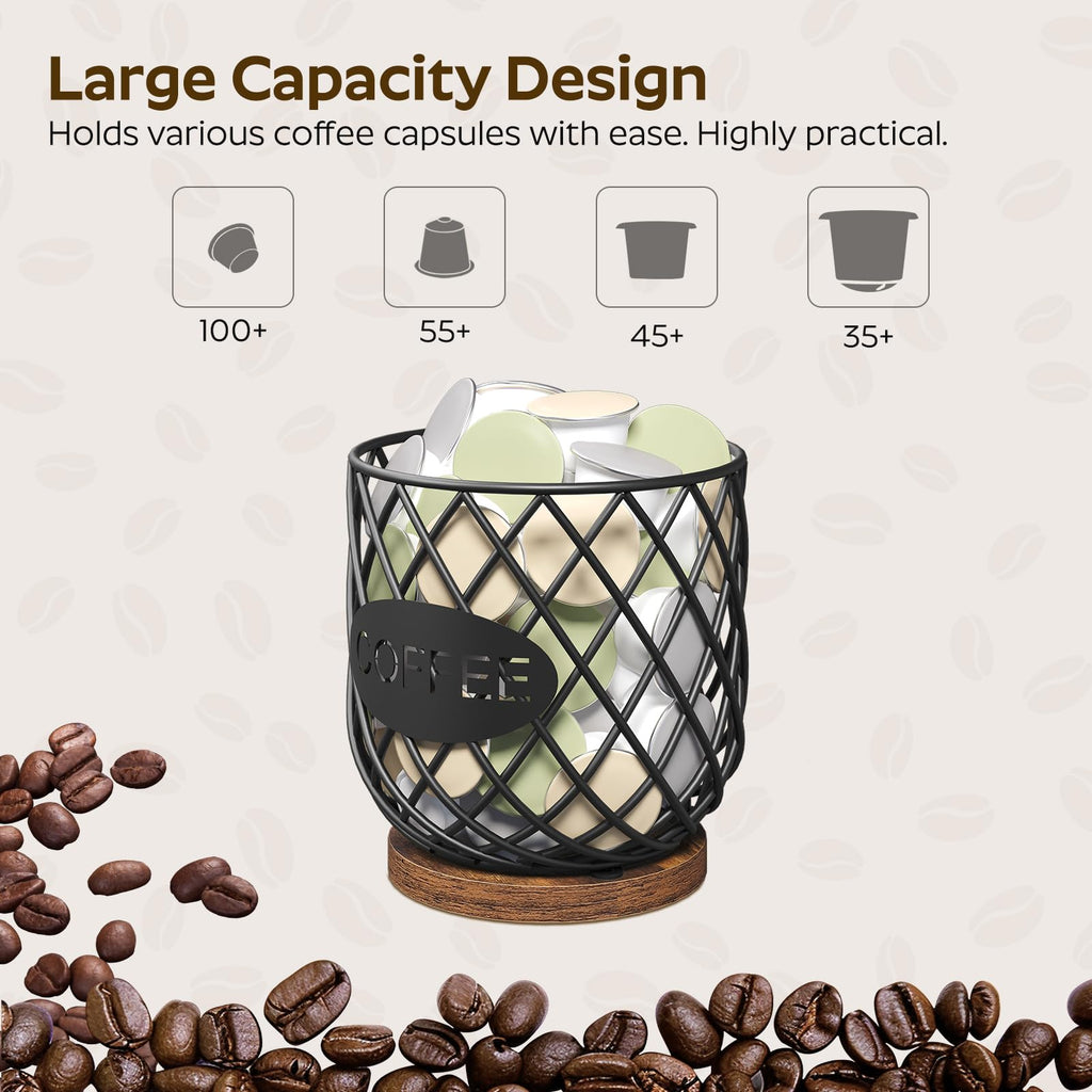Compatible with K Cup & Nespresso Vertuo Pods Coffee Pod Holder Organizer I88444