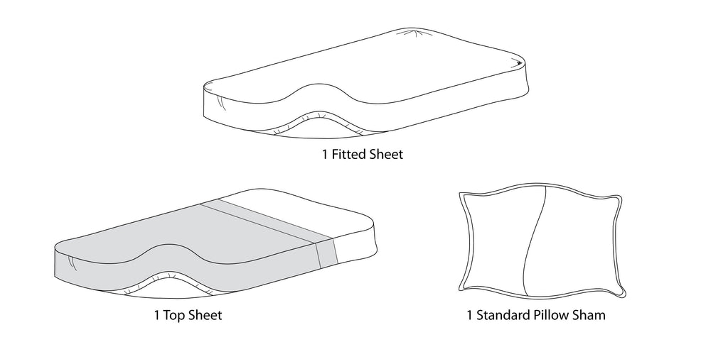 Ultra Soft Microfiber Toddler Sheet Set Grey 3 Piece R143293