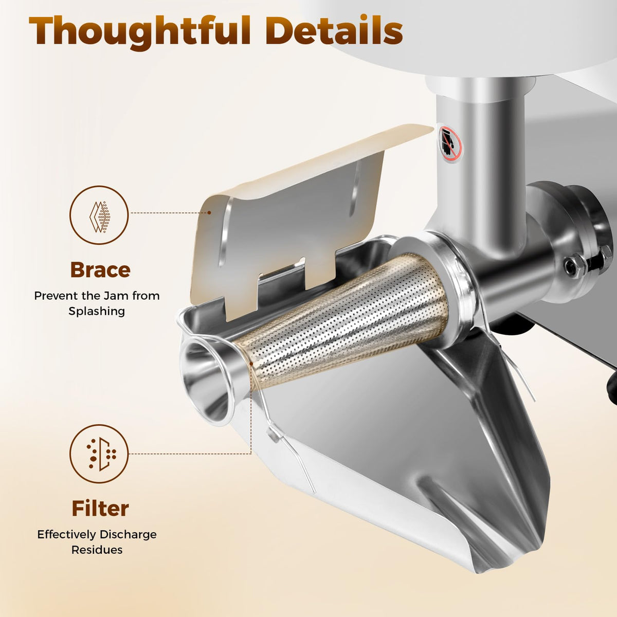 110v 450w Stainless Steel Electric Tomato Strainer H882973