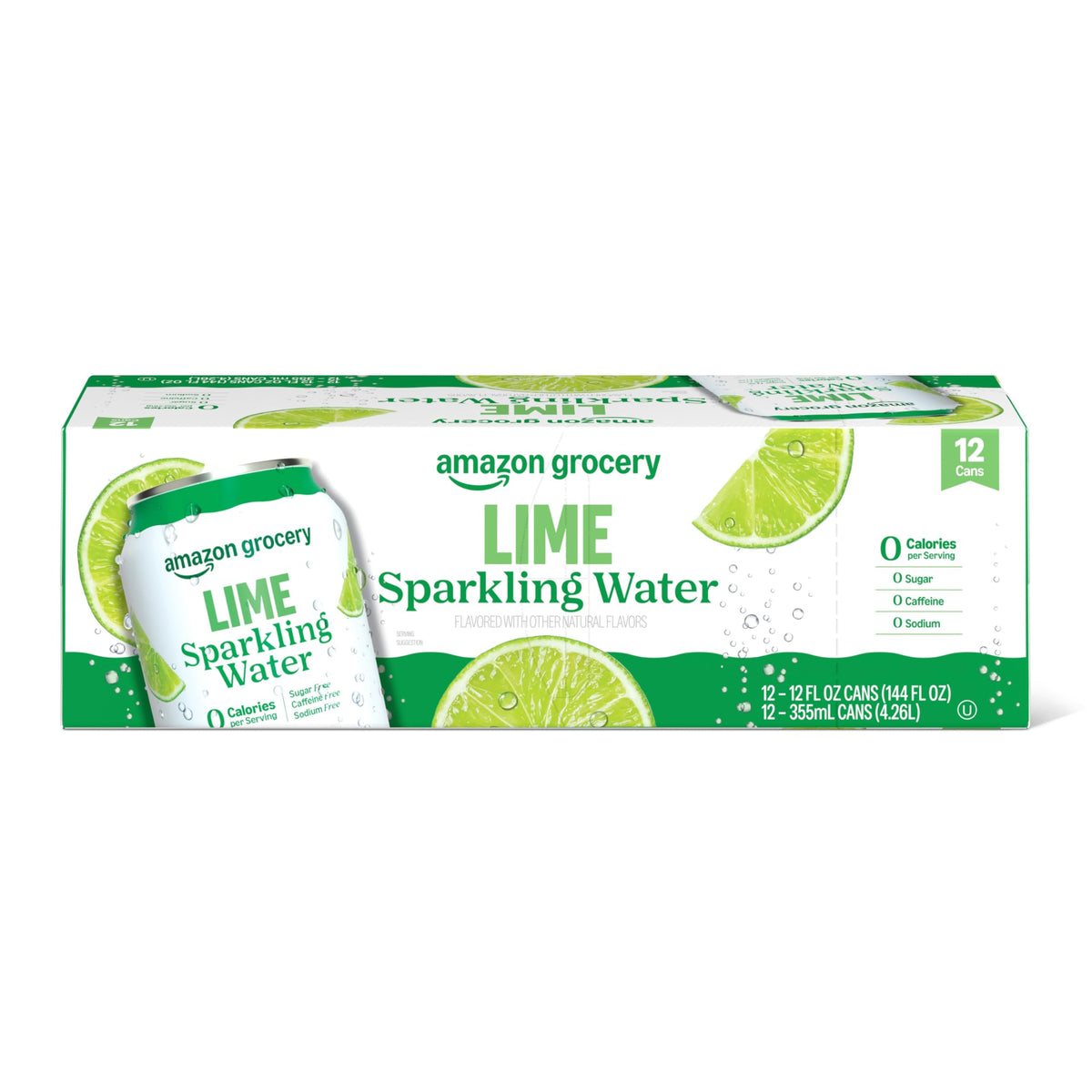 Sparkling Water Lime 12 Fl Oz 12 Cans Z855