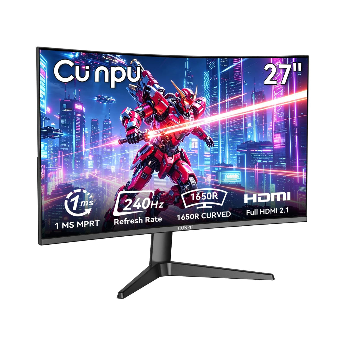 27 Inch 1440P 240Hz Curved Gaming Monitor O5638