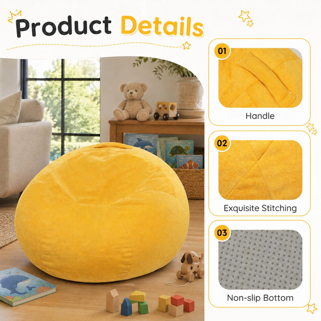 Chenille Bean Bag Chair D4119