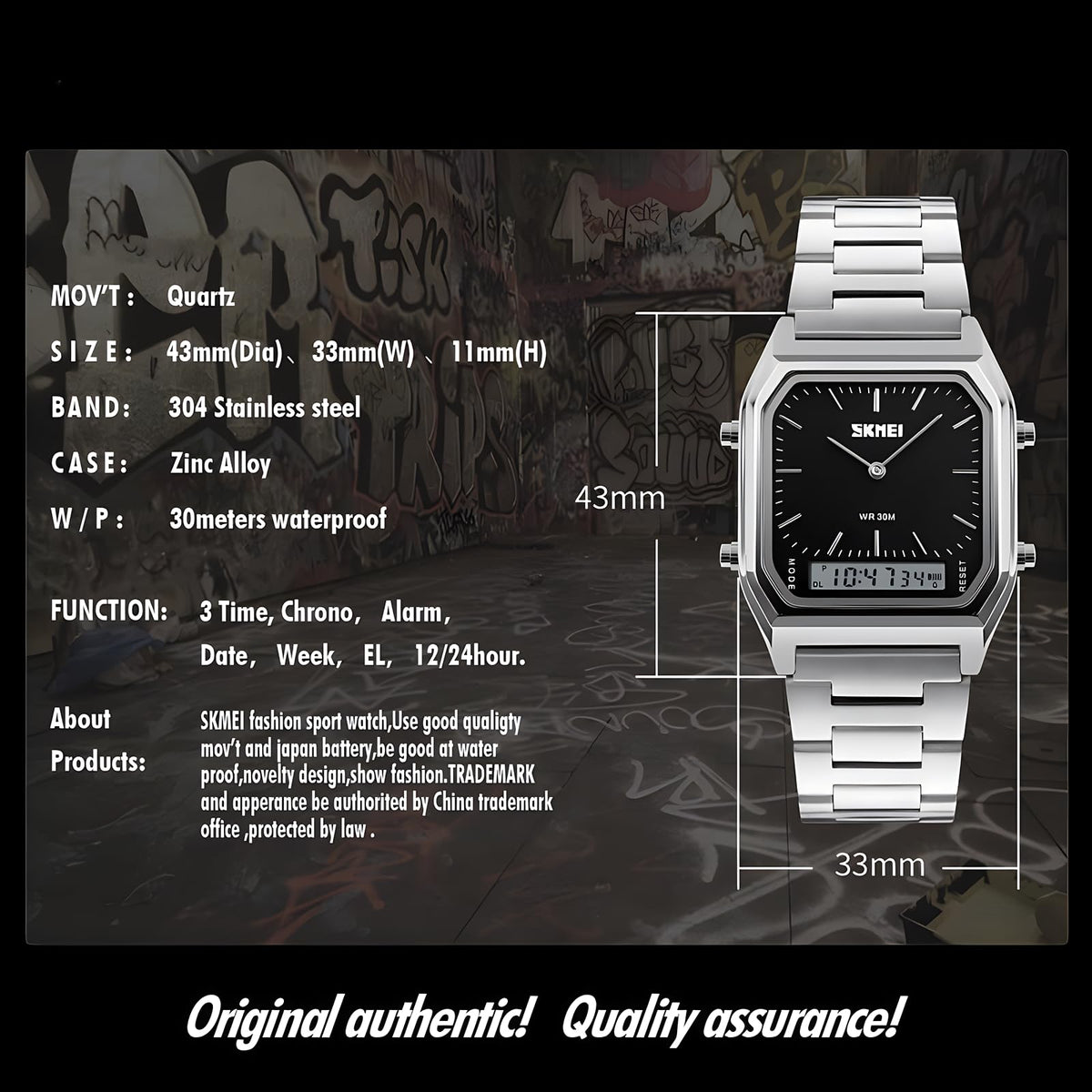 Military Analog Digital Watch Y8702