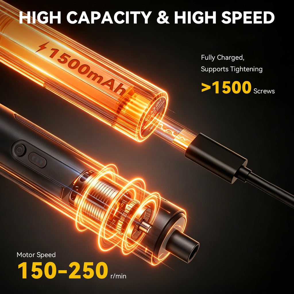 Electric Screwdriver Set 3 Torque Levels S2 Steel Bits Z904
