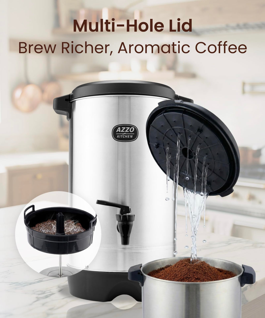 45-Cup Stainless Steel Electric Coffee Urn P2675