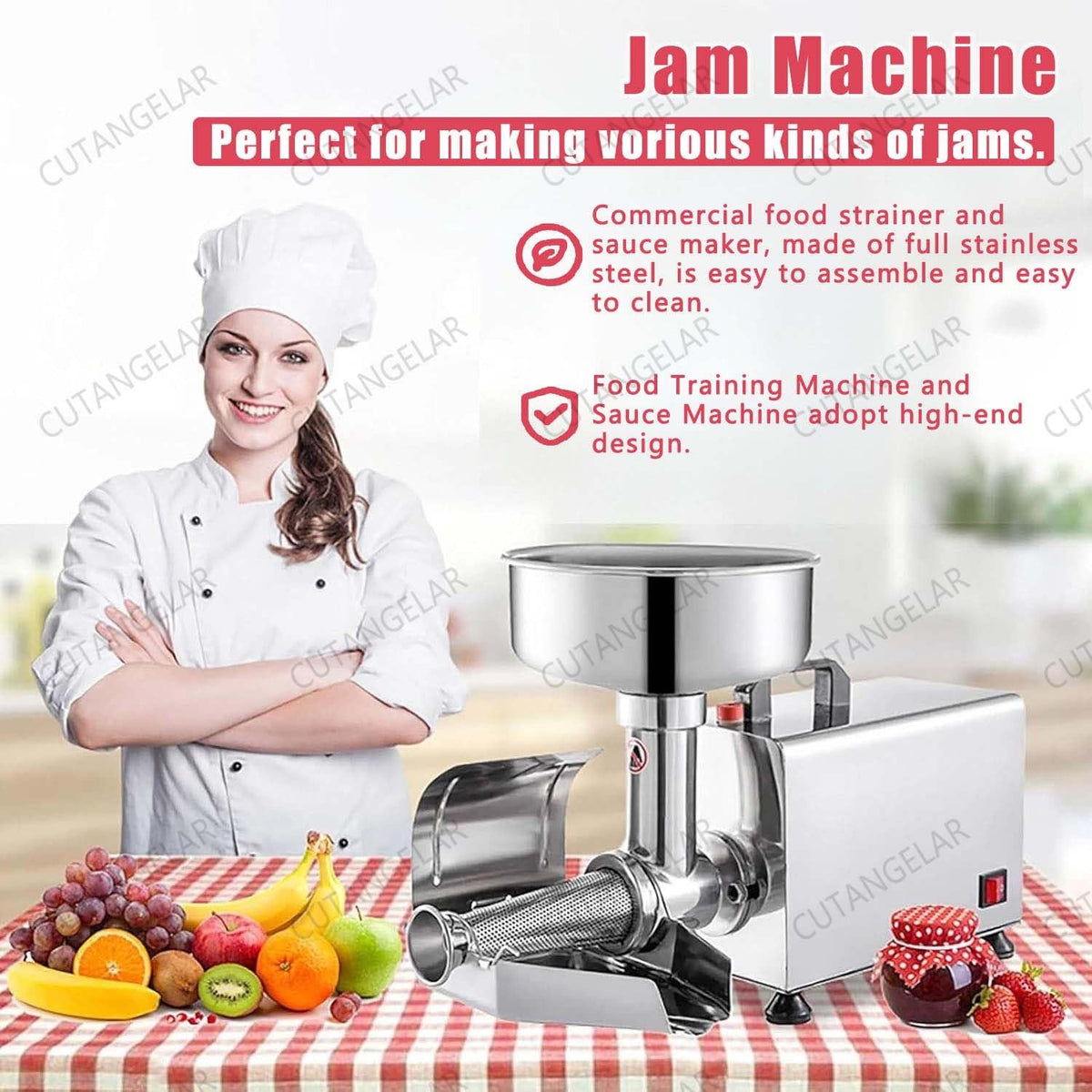 450W Stainless Steel Electric Sauce Strainer L707919