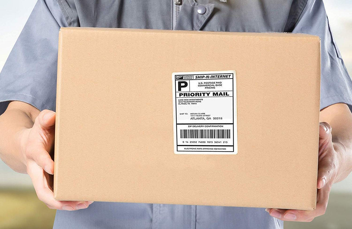 4 x 6 Fanfold Thermal Shipping Labels 4000 C7450