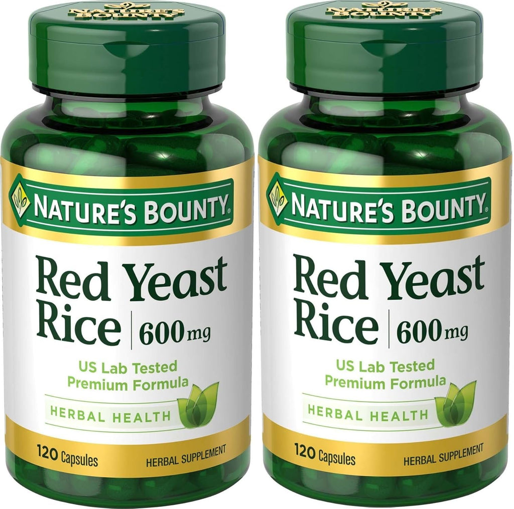 Red Yeast Rice 600mg 120 Capsules Pack of 2 Q831