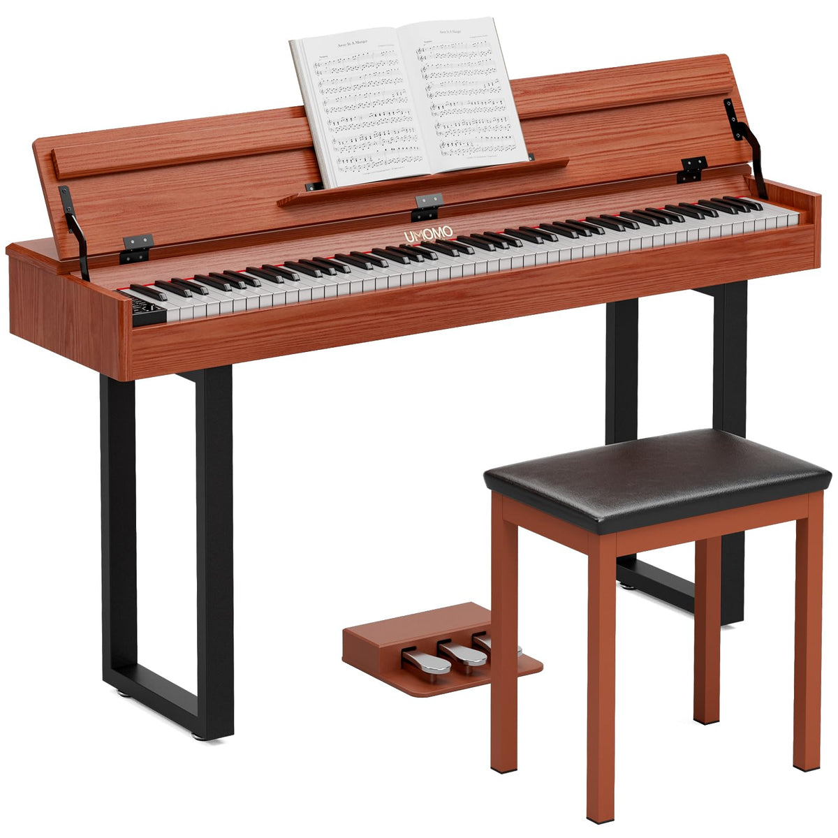 88 Key Weighted Digital Piano with Triple Pedals T71869