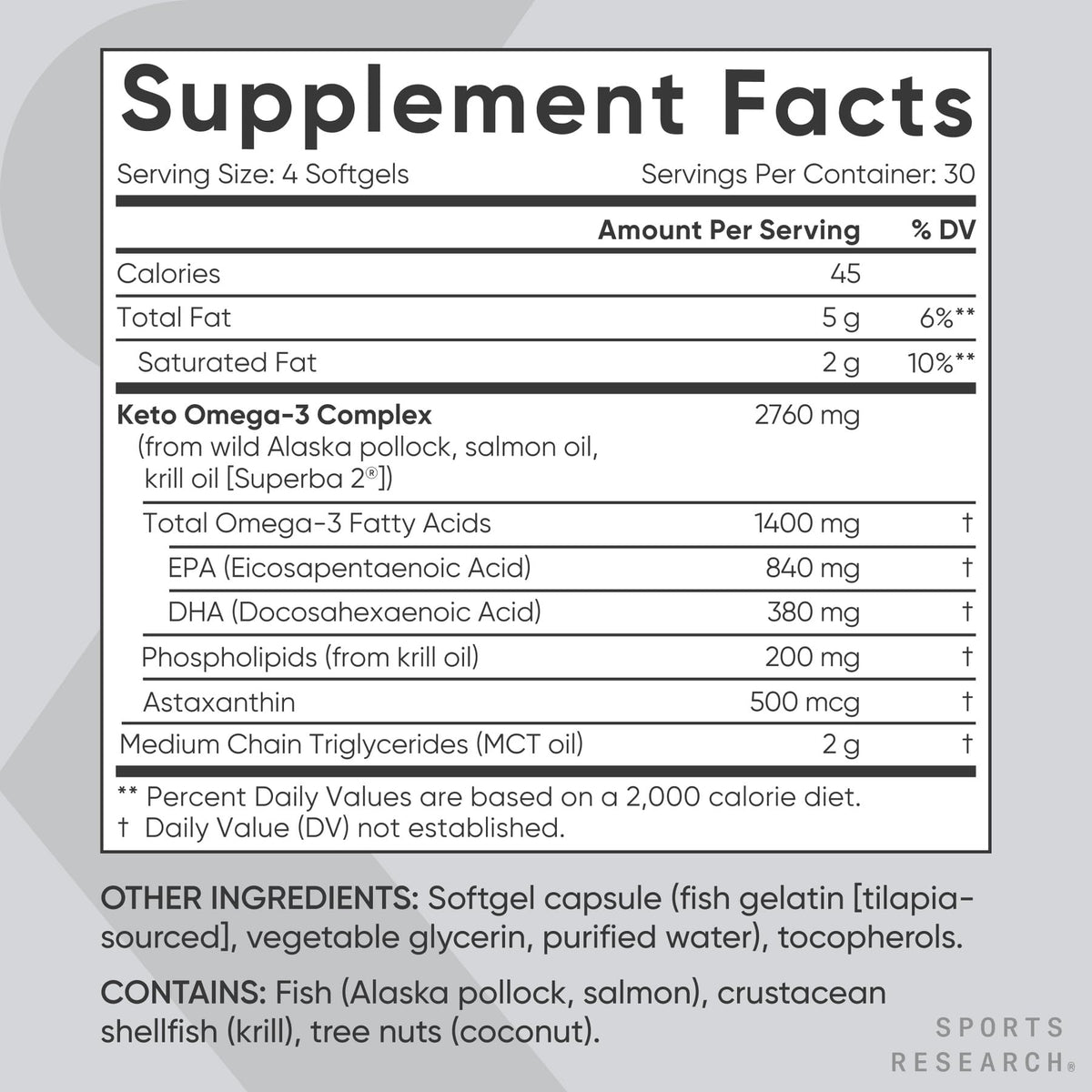 Omega-3 Fish Oil 1400mg 120 Softgels N621050