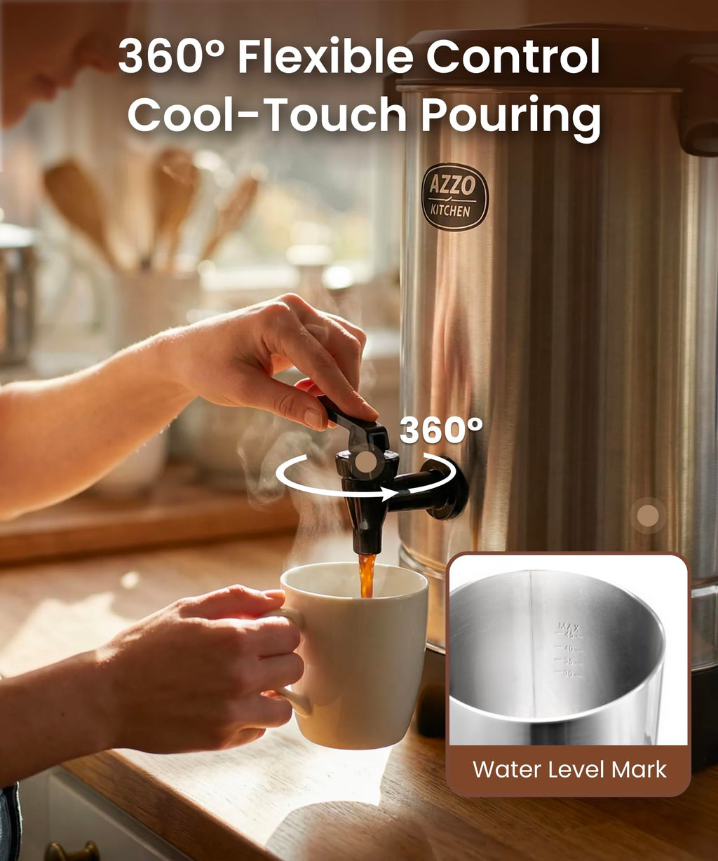 45-Cup Stainless Steel Electric Coffee Urn P2675