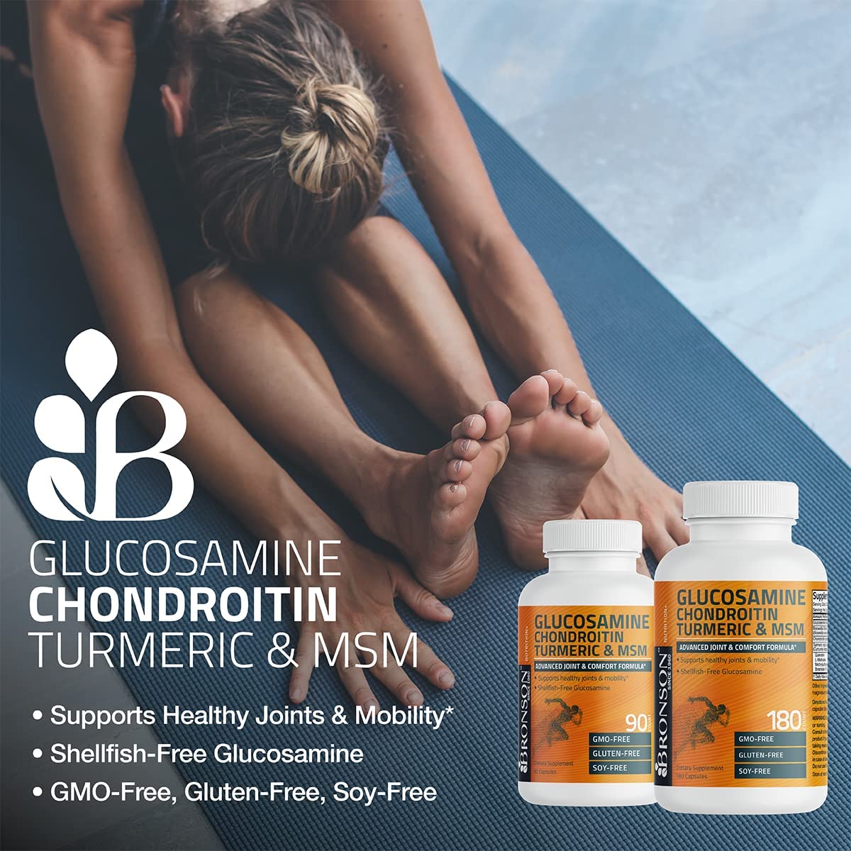 Glucosamine Chondroitin Turmeric & MSM Joint Support, 60 Capsules C355