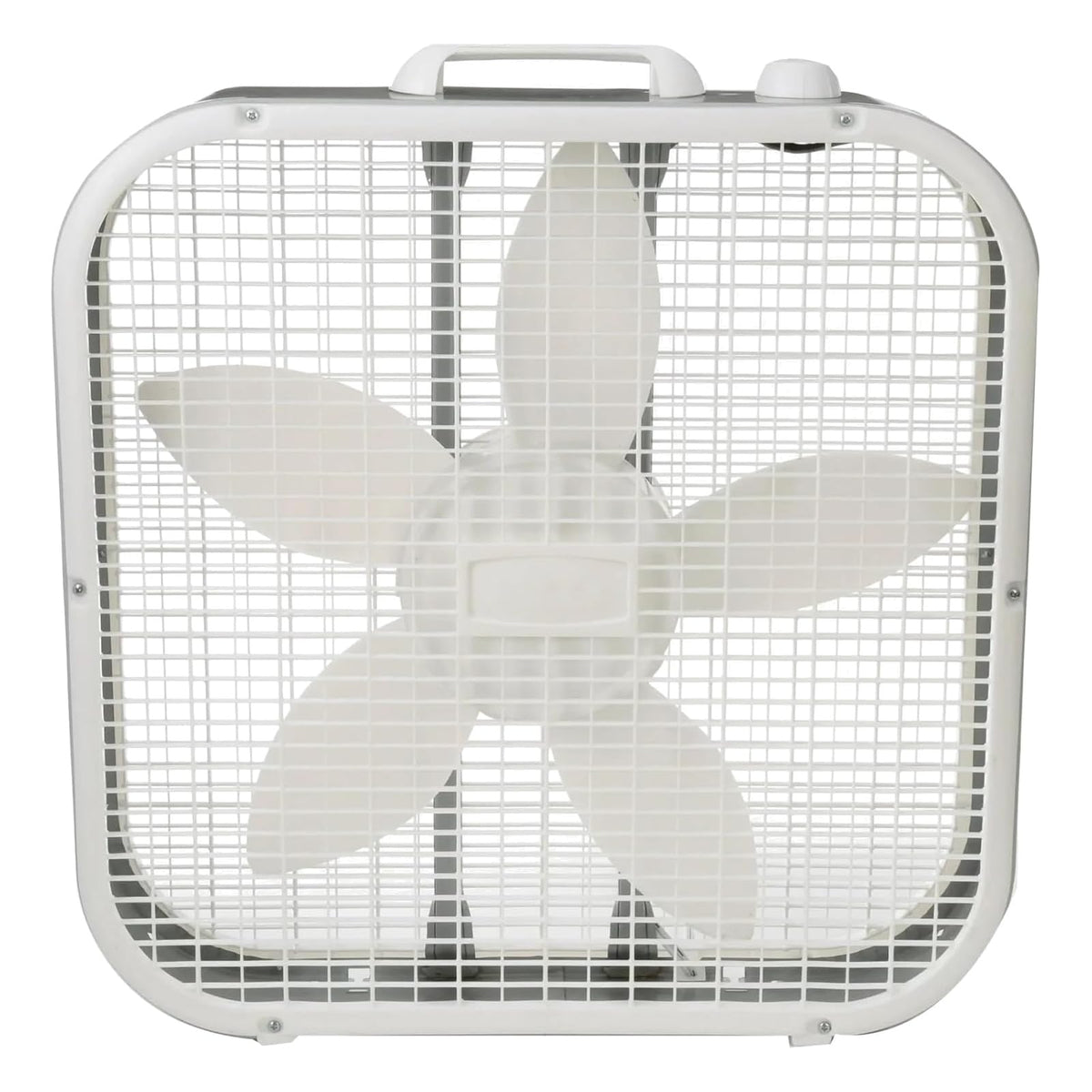 20 Inch 3 Speed Portable Floor Fan with Removable Grill, White A761