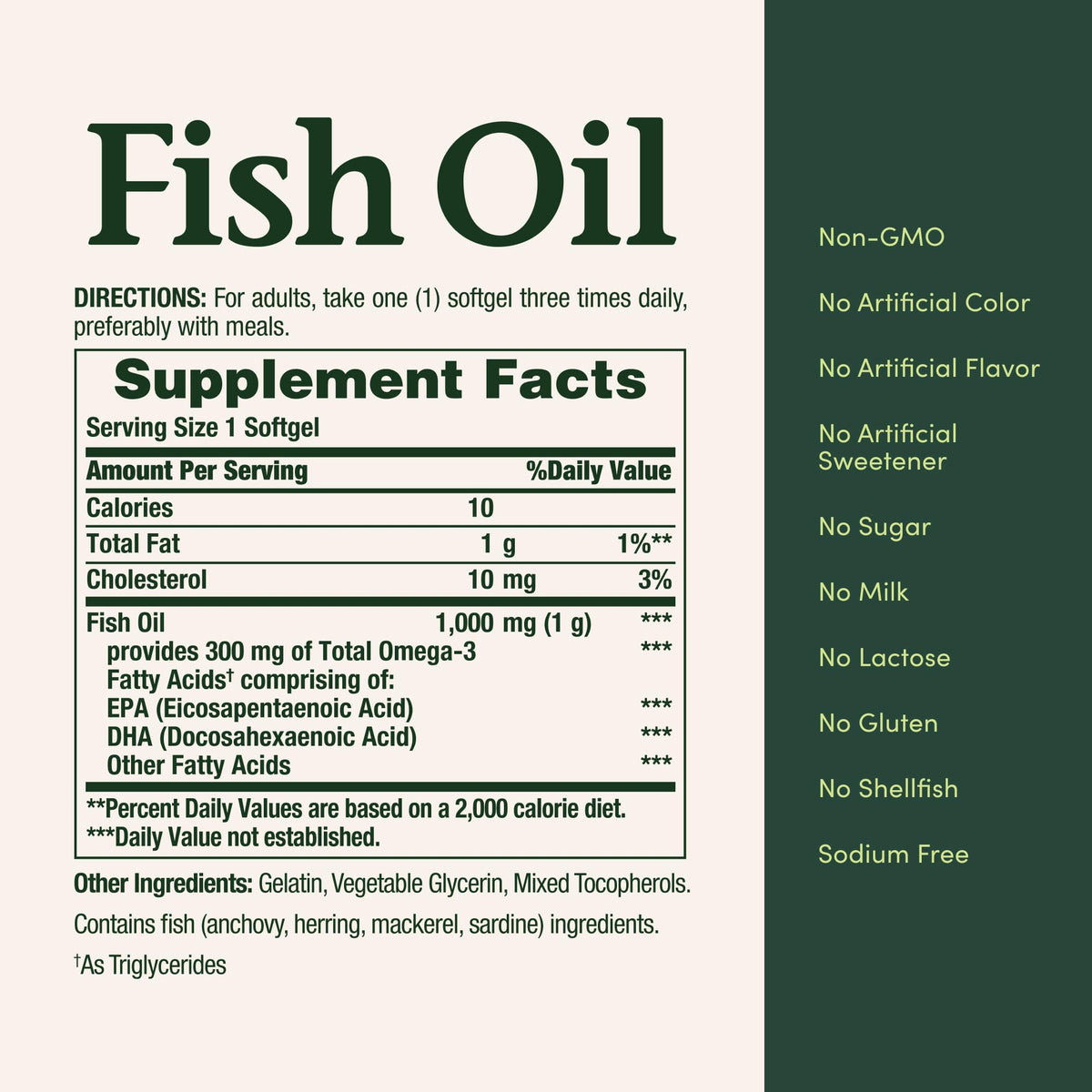 Fish Oil 1000mg 145 Count M456