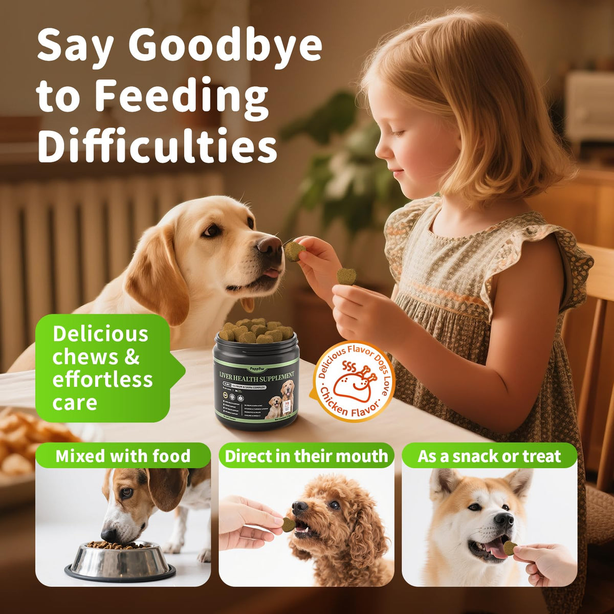 Dog Liver Support Chews with Milk Thistle V9236