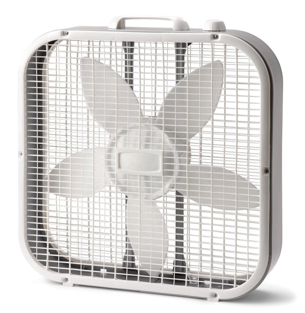 20" Weather Resistant Box Fan, 3-Speeds, White Z50223