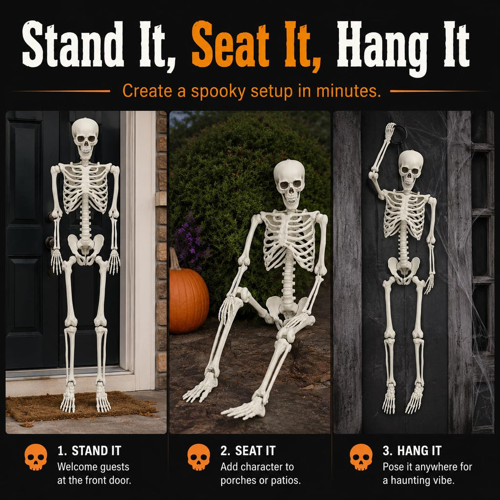 5.4 FT Poseable Skeleton A207527