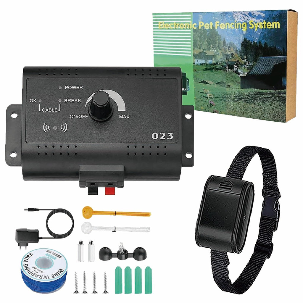 Electric Dog Fence, In-ground Pet Containment System, Waterproof Training Collar I17162