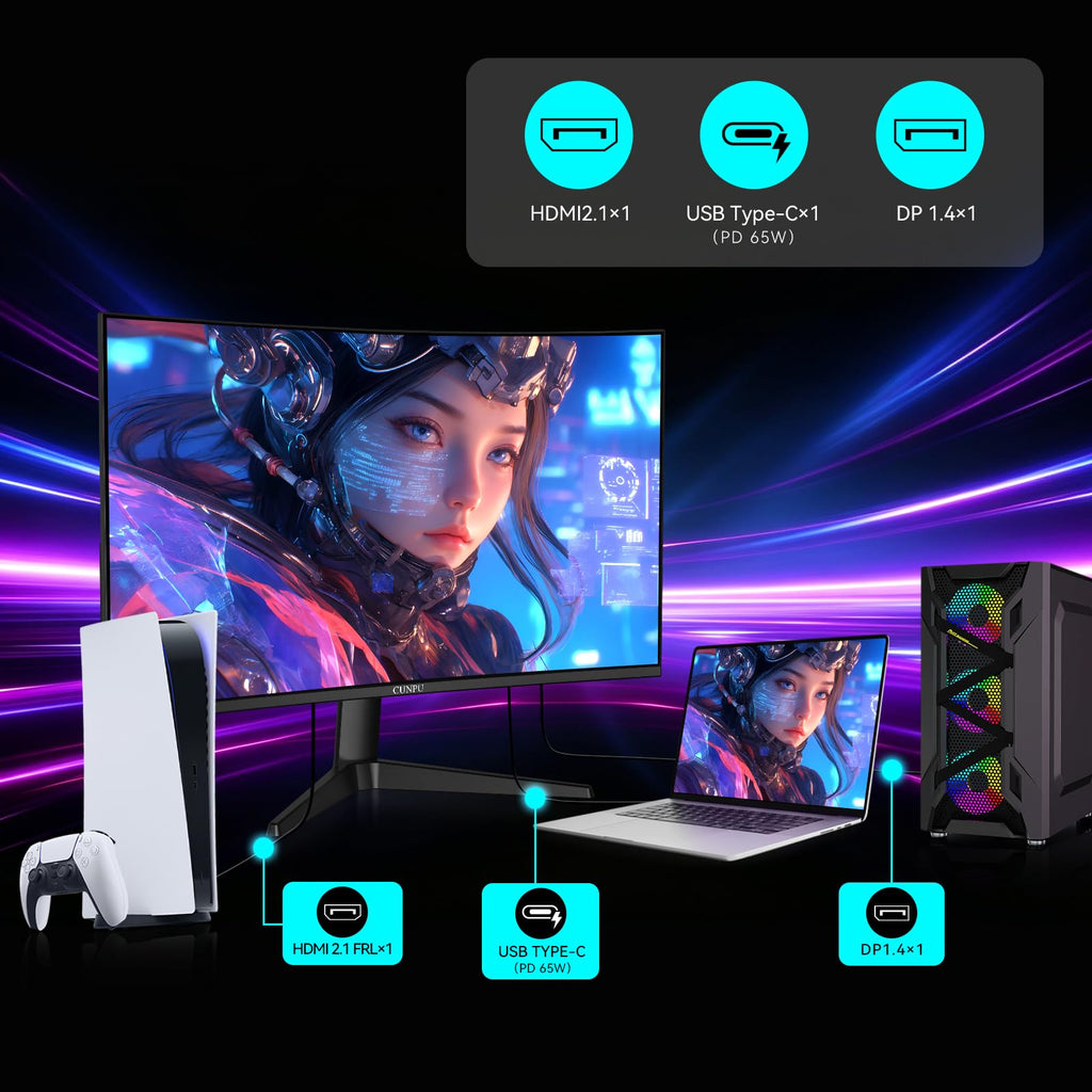 27 Inch 1440P 240Hz Curved Gaming Monitor O5638
