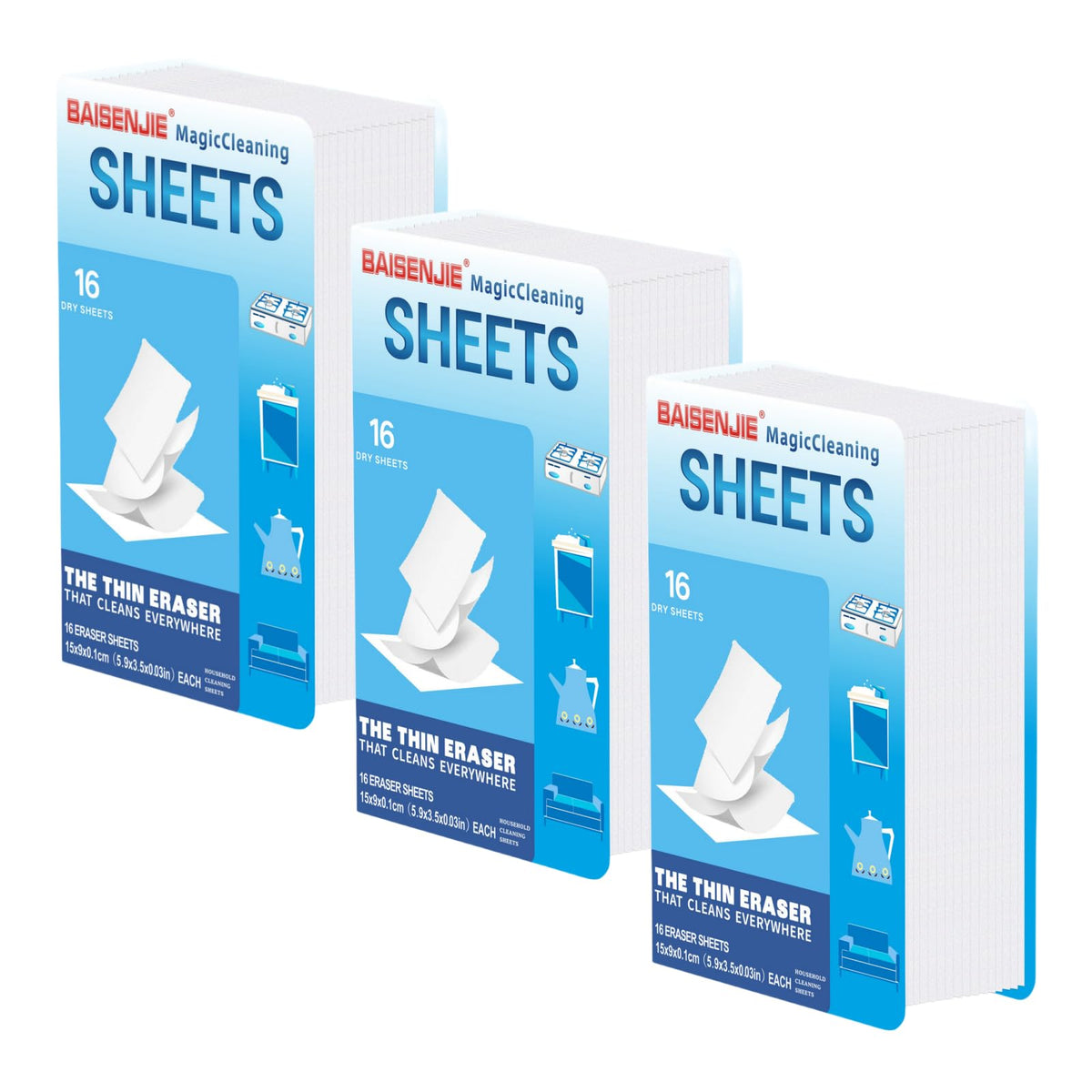 48 PCS Melamine Sponge Eraser Sheets G6976