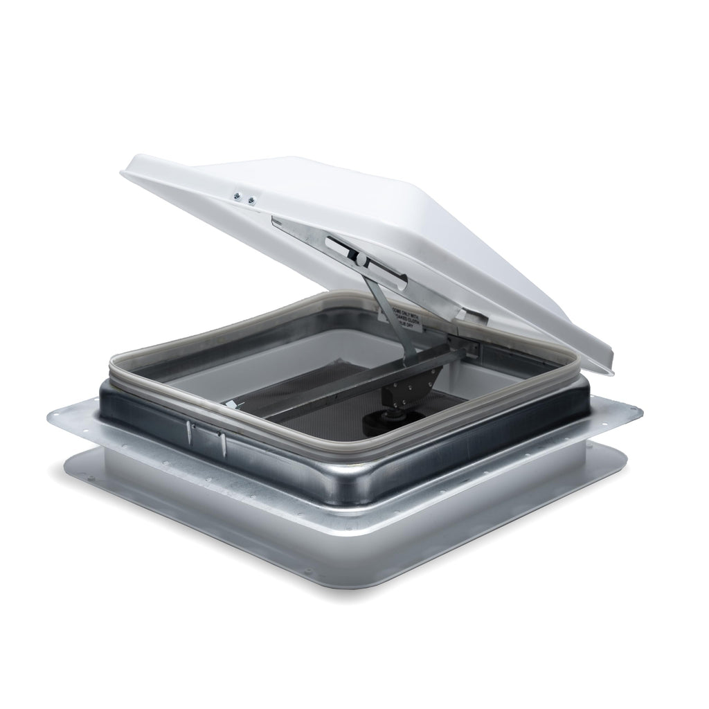 14" White Cargo Roof Vent M6863