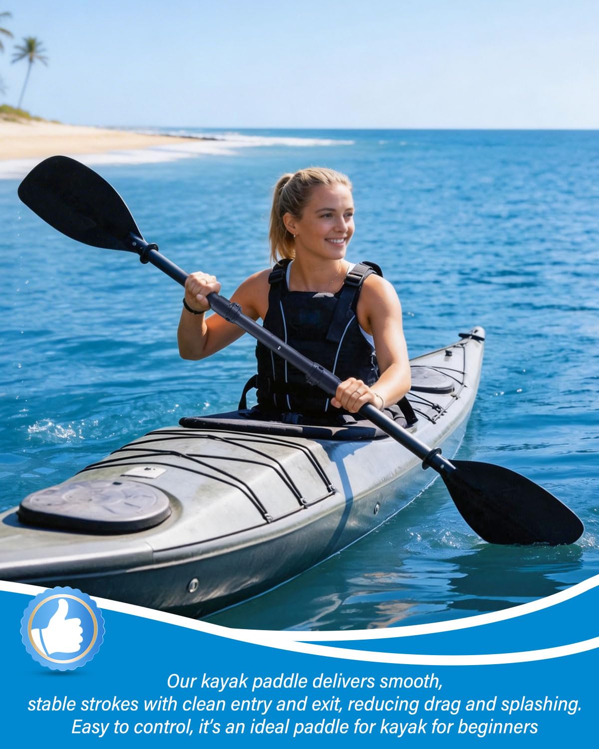 Adjustable Telescopic Kayak Paddle with Storage Bag D25087