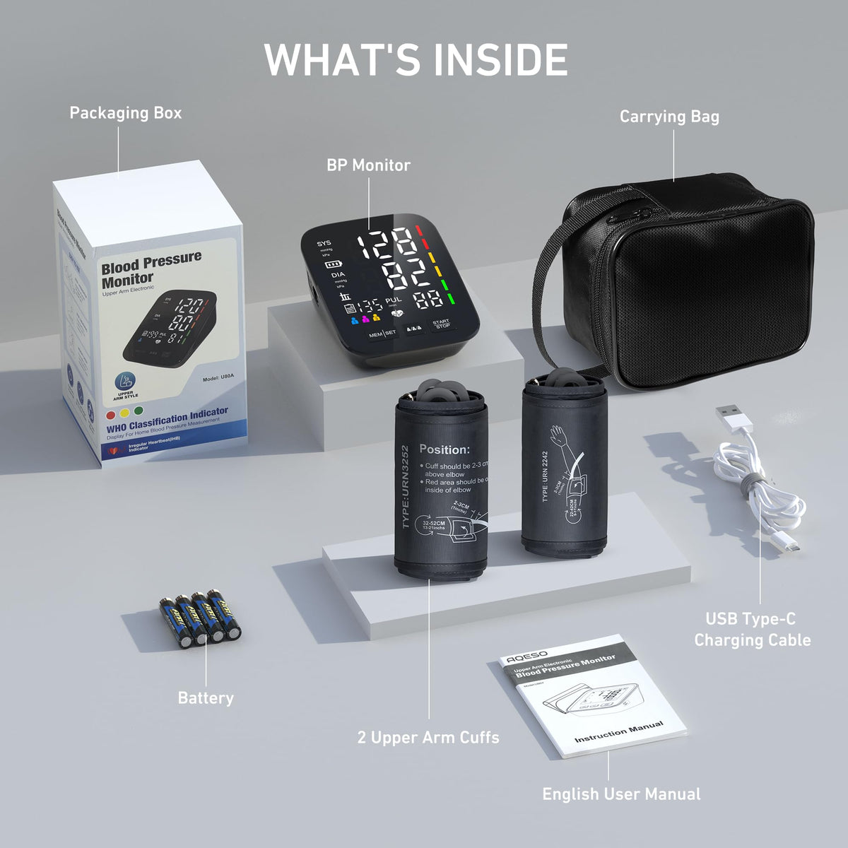 Blood Pressure Monitor with 2 Size Cuffs R969096