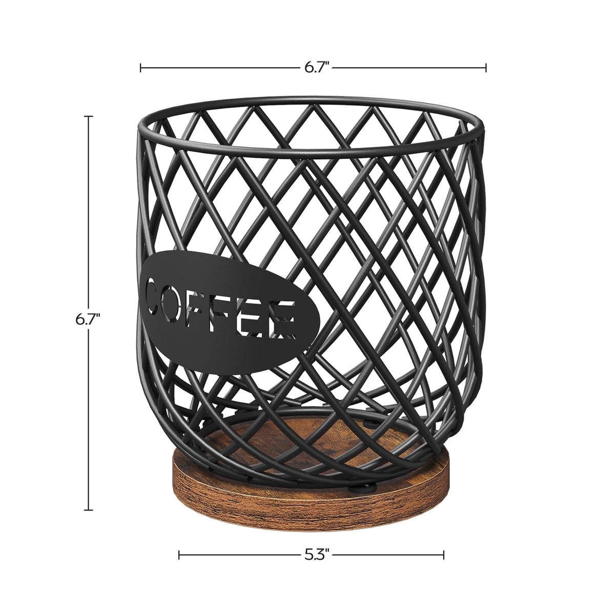 Compatible with K Cup & Nespresso Vertuo Pods Coffee Pod Holder Organizer I88444