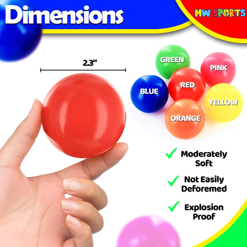 200 Assorted Colors Plastic Ball Pit Balls B32436