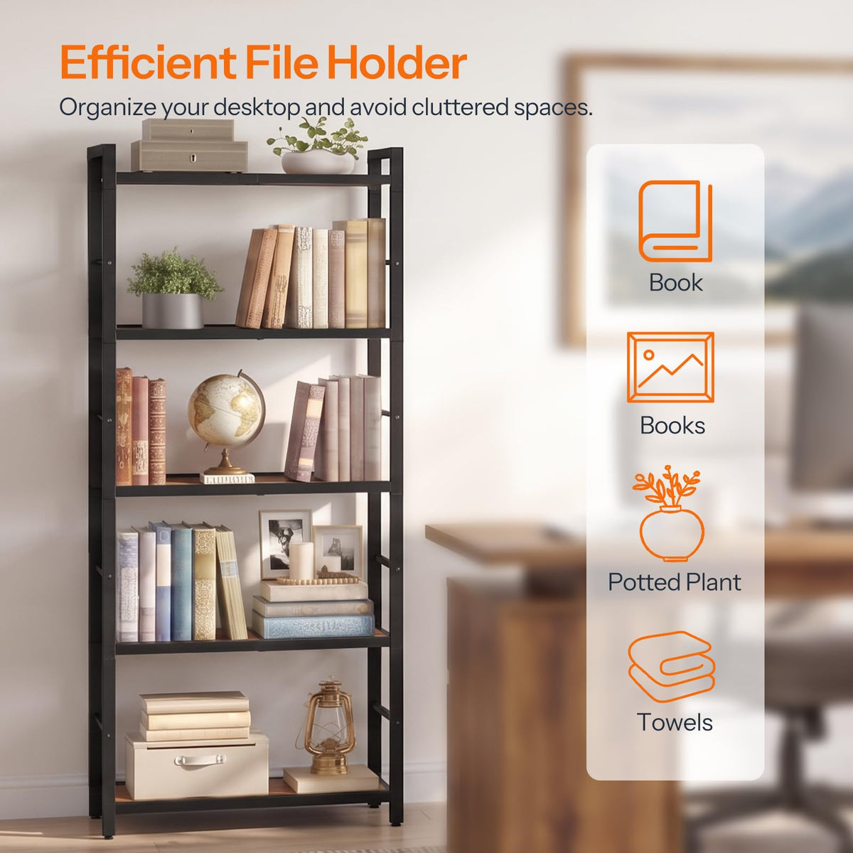 5-Tier Bookshelf Z5113