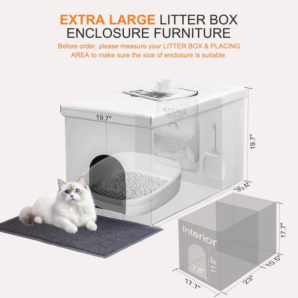 Extra Large Cat Litter Box Enclosure R8056