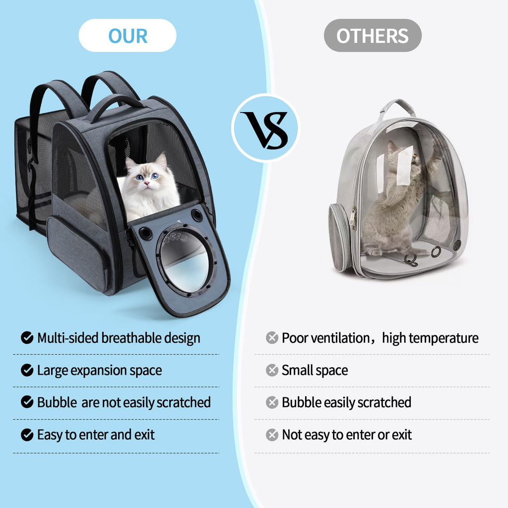 Expandable Breathable Pet Backpack Carrier O326