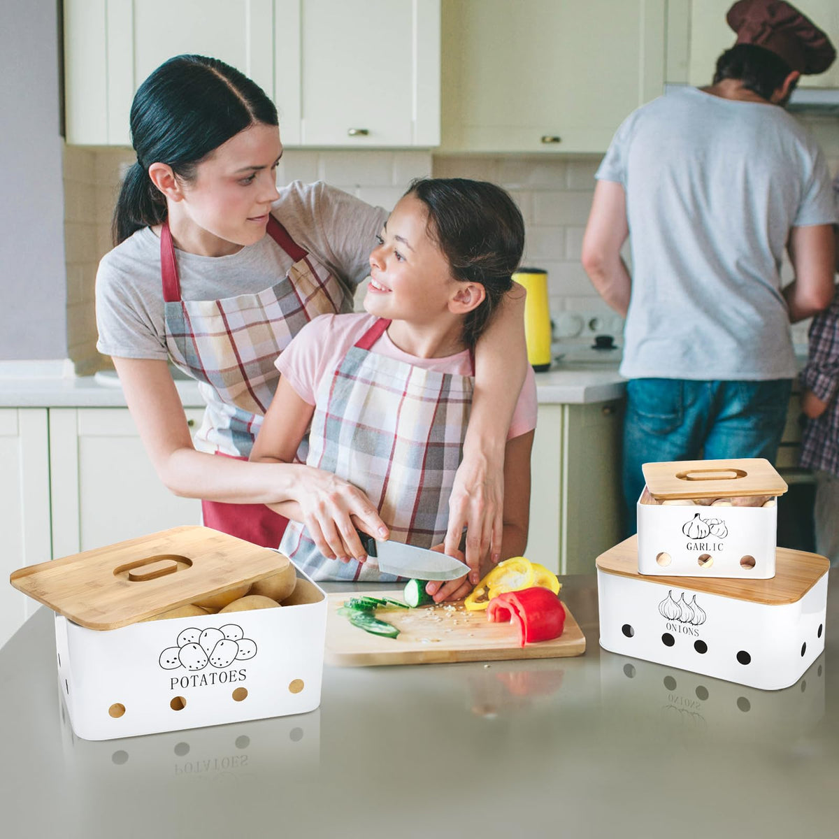3 Pack Potato Onion Garlic Storage Set O42251
