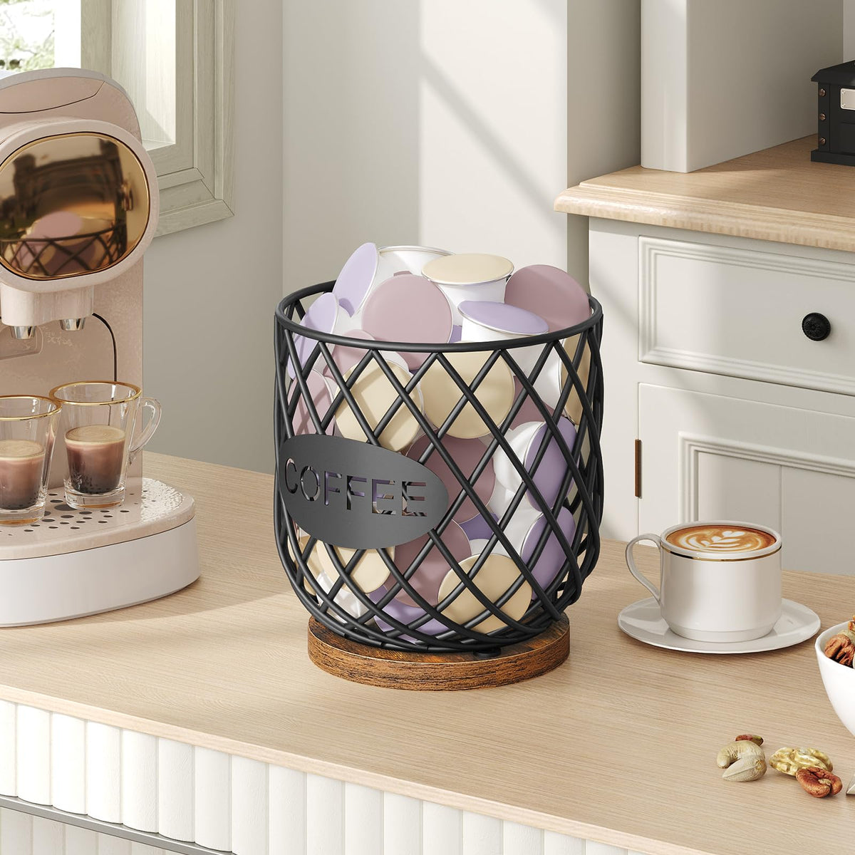 Compatible with K Cup & Nespresso Vertuo Pods Coffee Pod Holder Organizer I88444