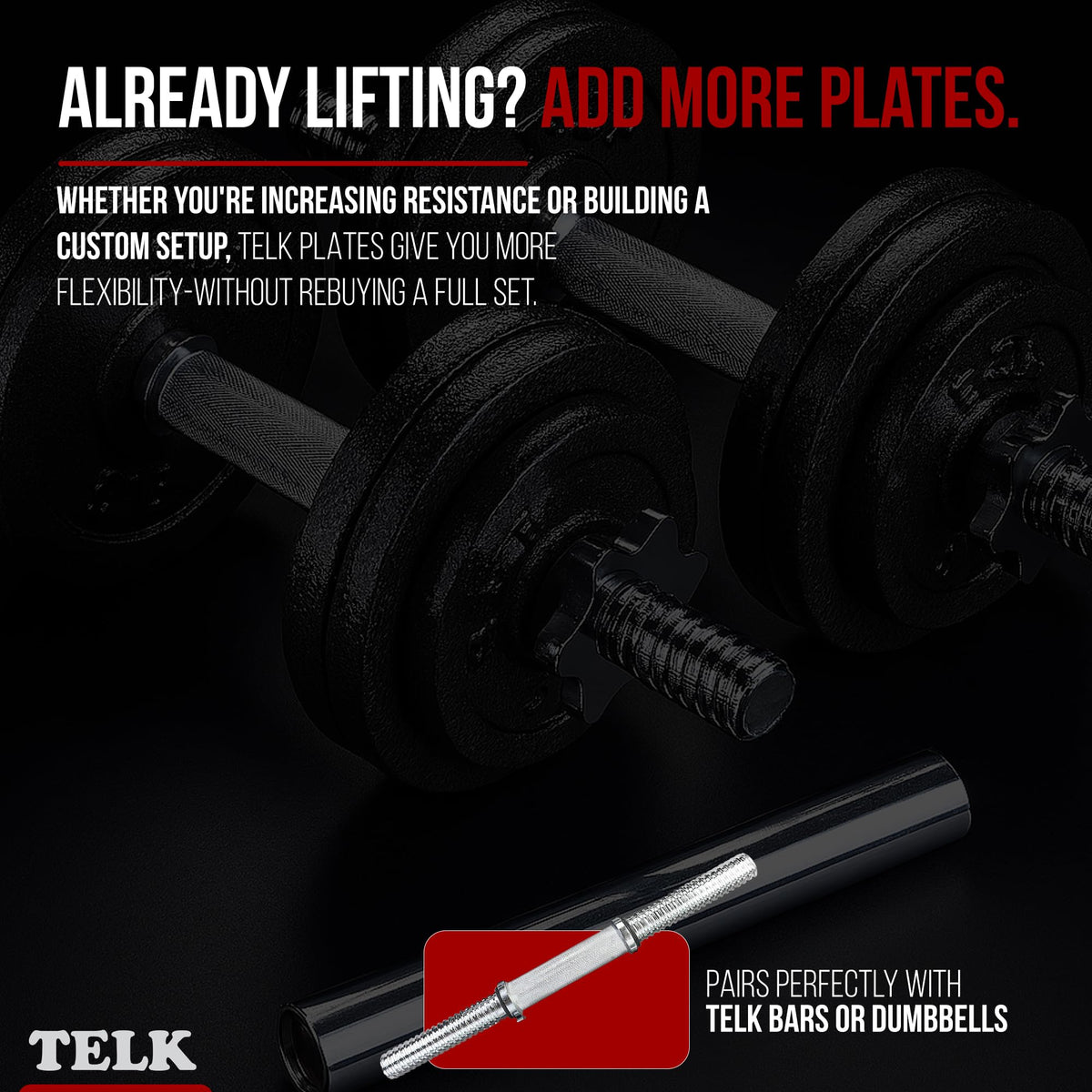 Adjustable Dumbbell Set with Cast Iron Plates I4349
