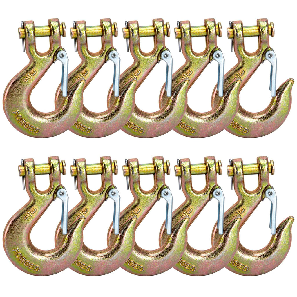3/8 Chain Hooks with Safety Latch, 10 Pack L56283