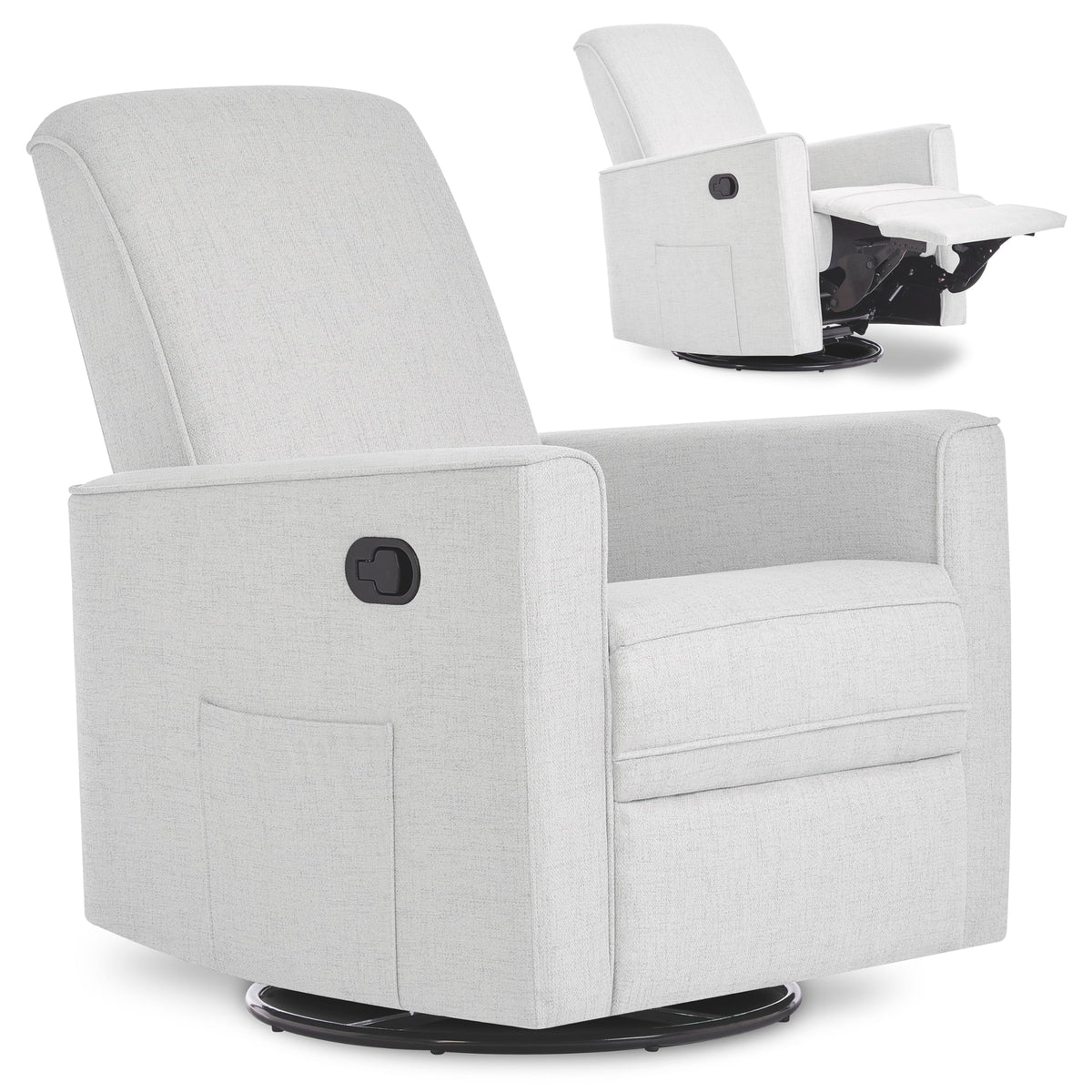 Upholstered Manual Glider Recliner O3874