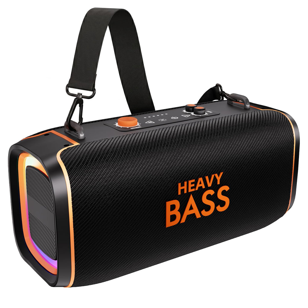 Portable Bluetooth Speaker, 120W Peak, 28-Hour Playtime F50730