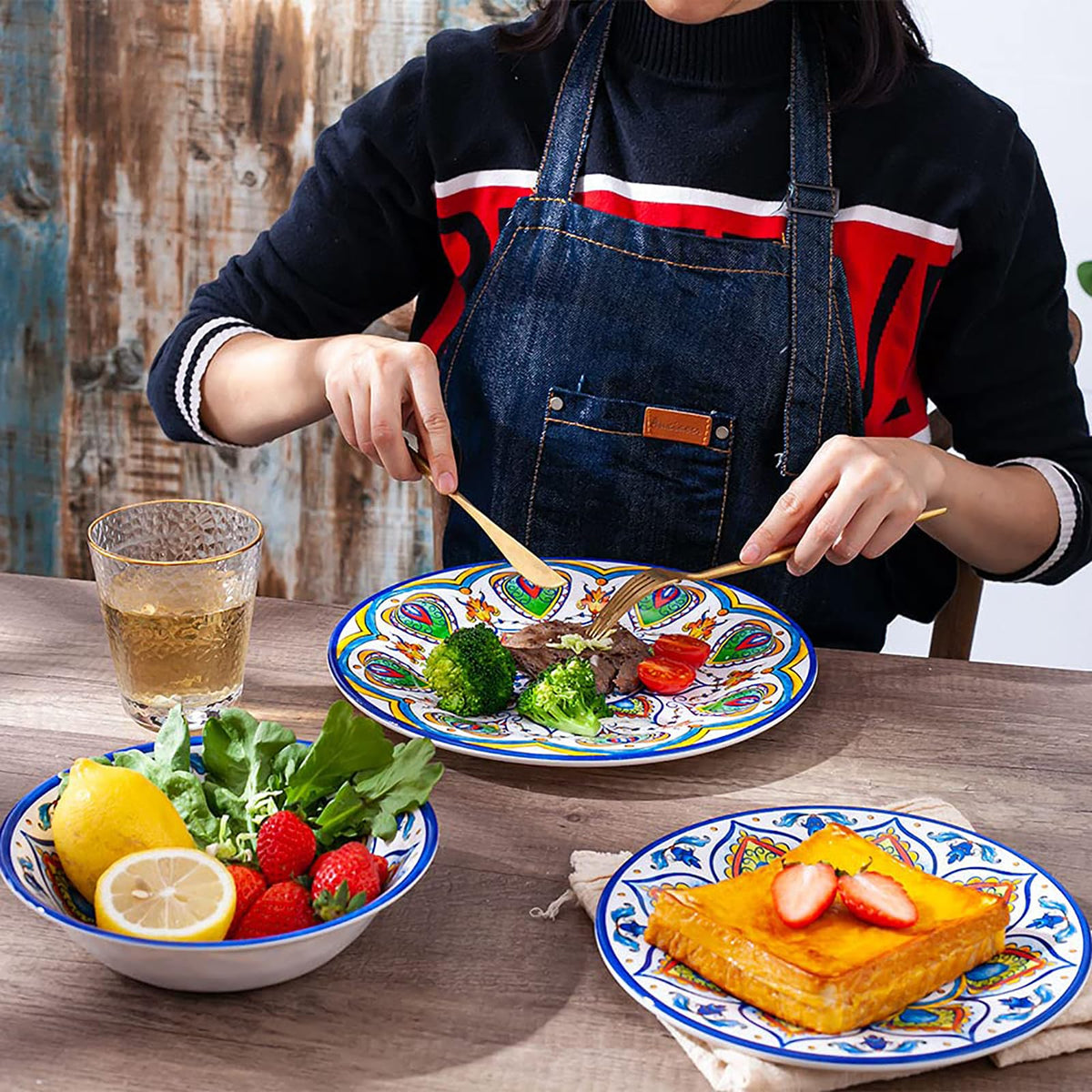 12 Pcs Melamine Dinnerware Set C32056