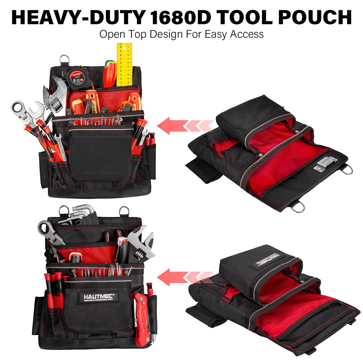 Heavy Duty 19-Pocket Tool Belt with Suspenders M954