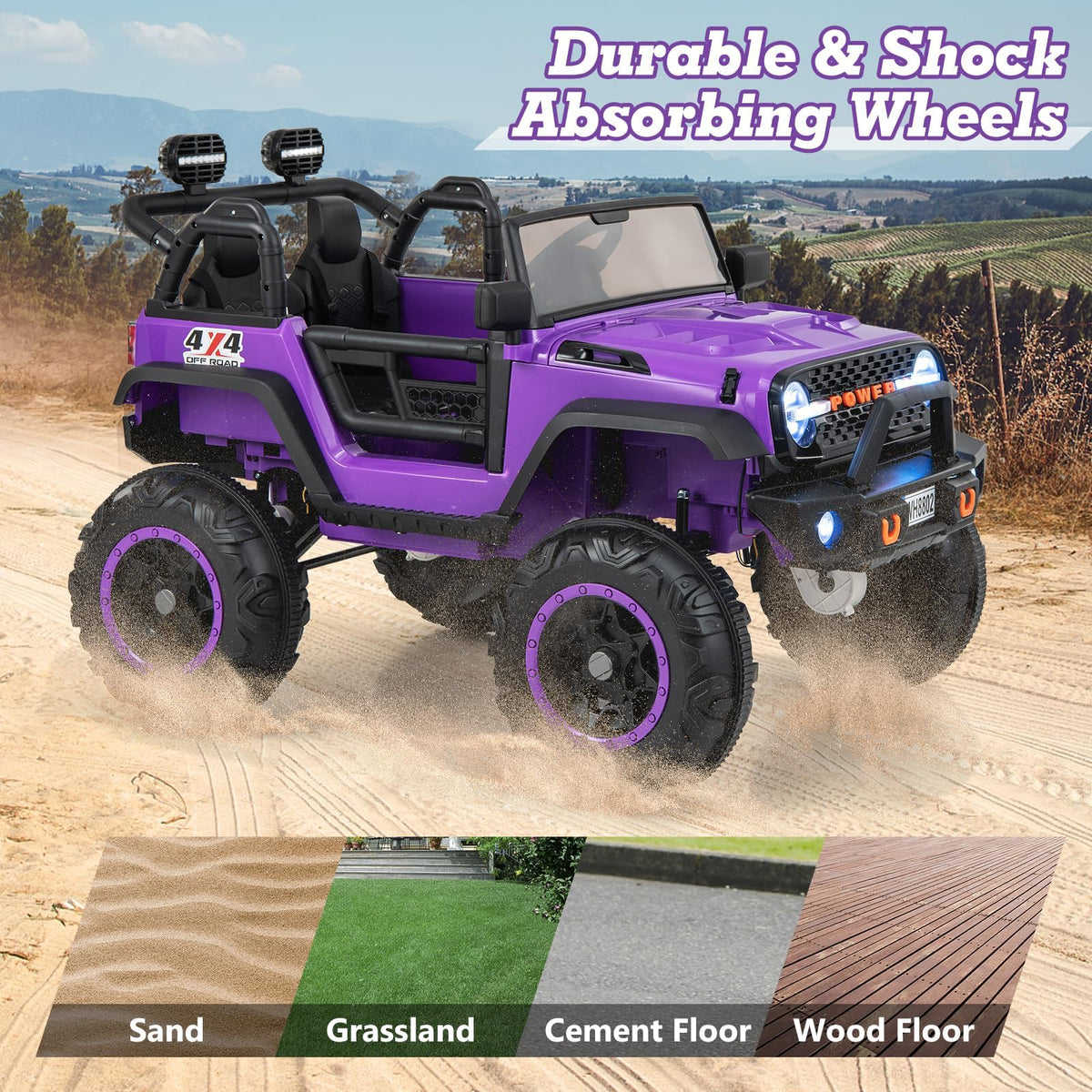 24V 2 Seater Kids' Electric Vehicle Truck with Remote Control J947428