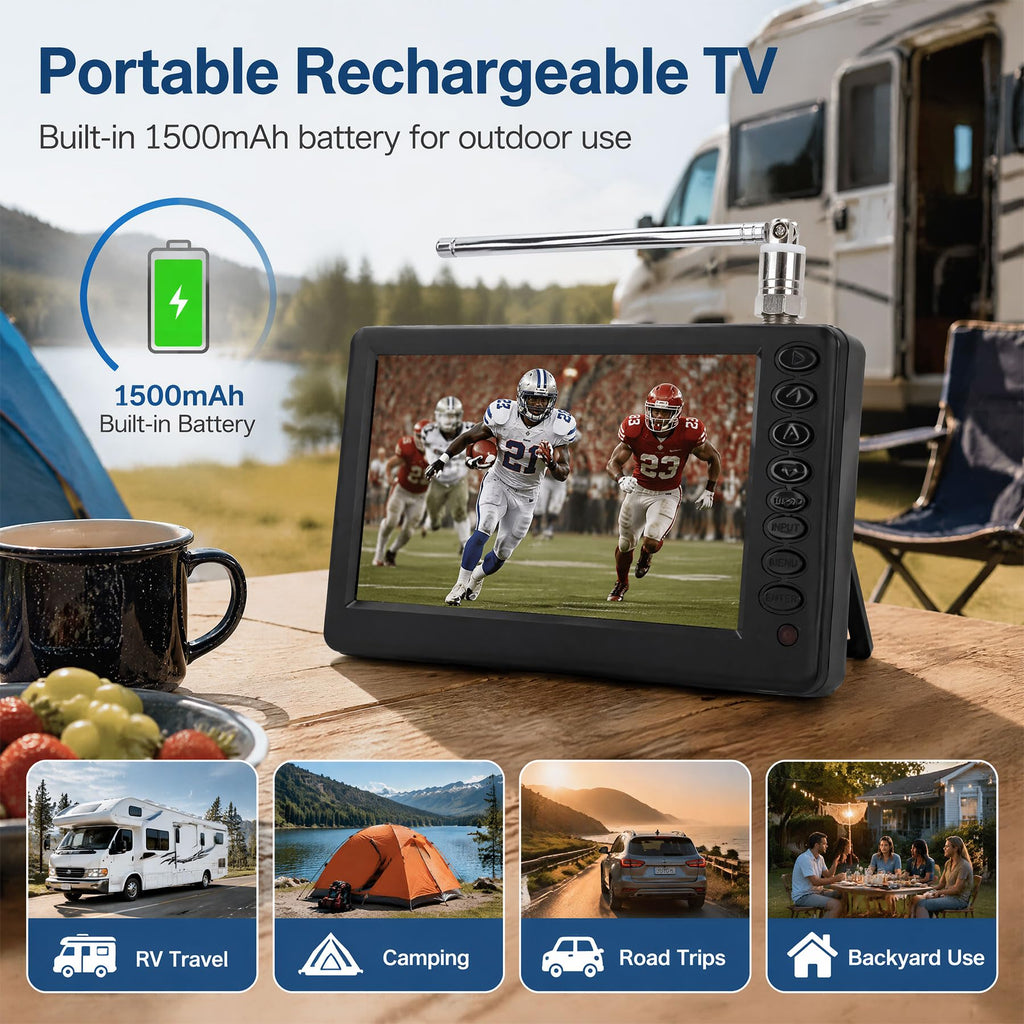 Portable 5" Digital TV with FM Radio J6215