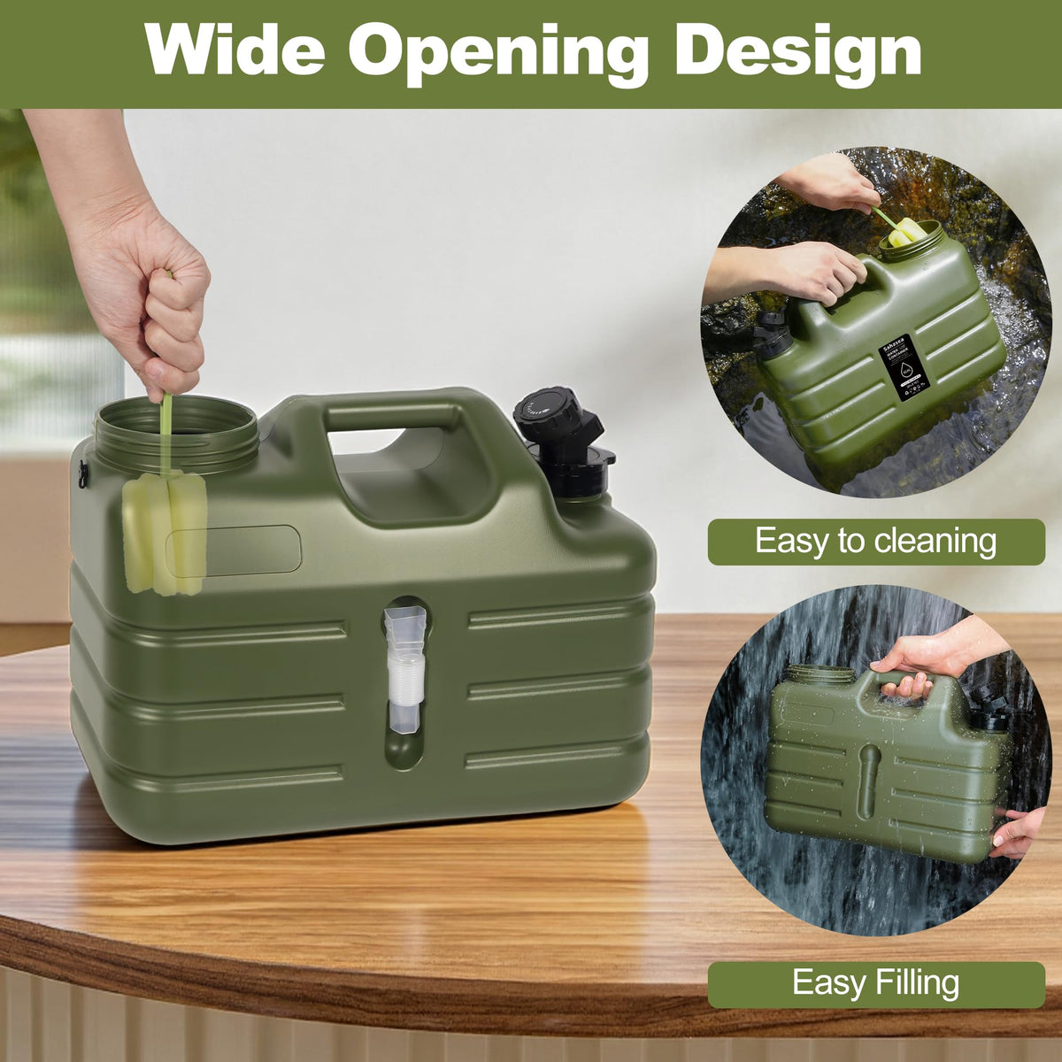 3 Gallon BPA Free Portable Water Jug with Spigot U51791