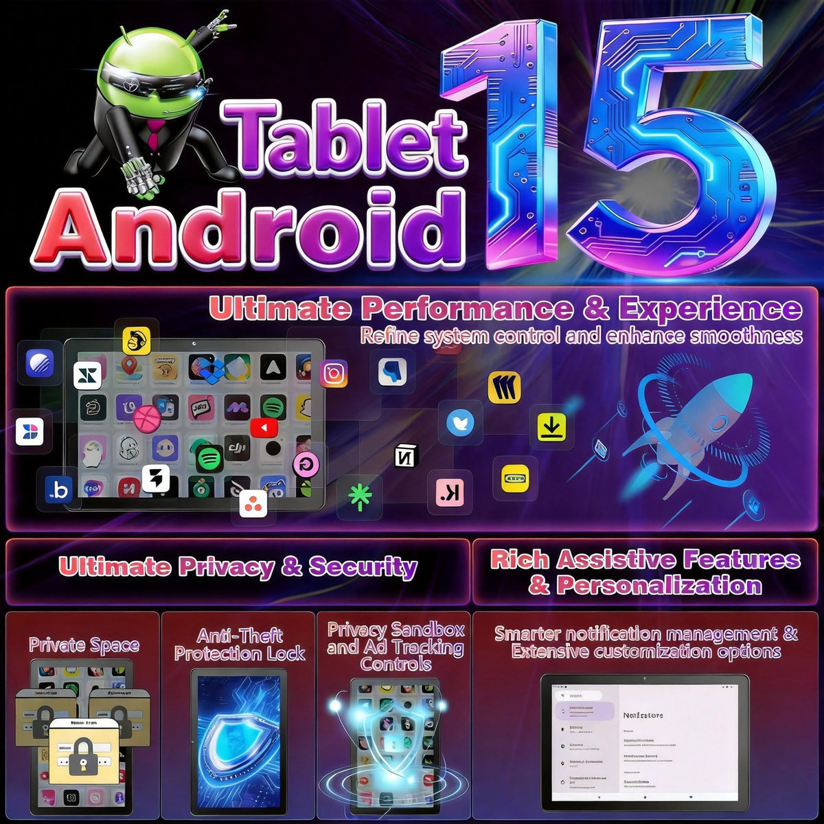 10 Inch Octa-Core Android Tablet P4726