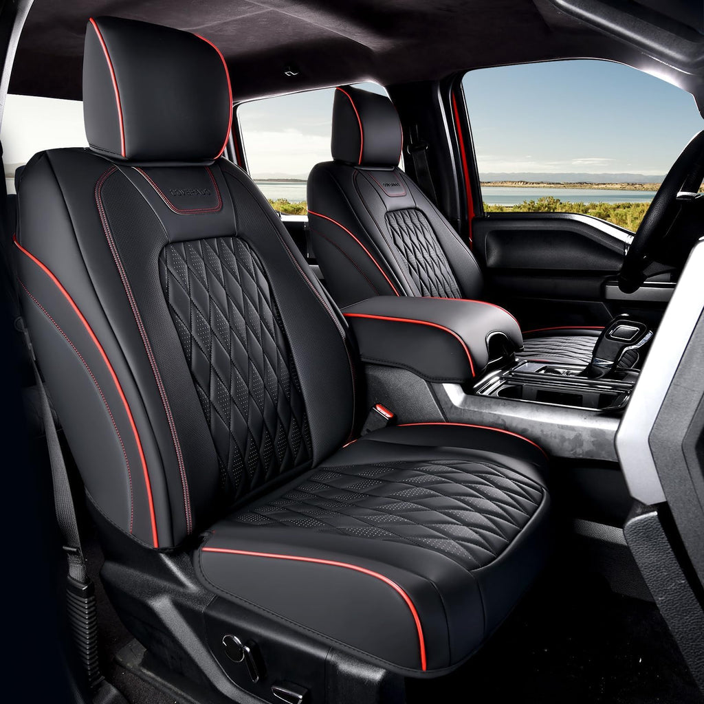 Leather Seat Covers Full Set Waterproof Custom Fit I15477